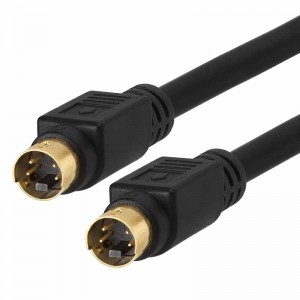 Kabel S-Video Pozłacany (SVHS) 4-pinowy przewód wideo