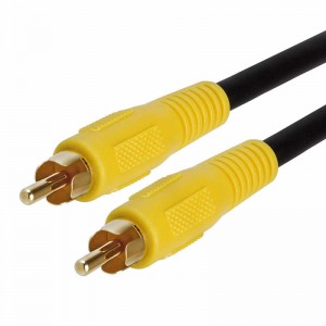 Kabel subwoofera RCA (1 męski RCA na 1 kompozytowy przewód audio / wideo męski) Kabel koncentryczny S / PDIF, cyfrowy kabel audio do amplitunerów AV, systemy Hi-Fi